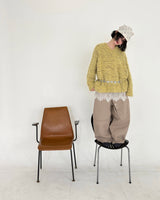 Boxy V-neck Knit