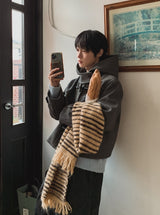 Mock Duffle Hooded Short Coat