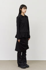 (W) Dub Wrinkled Skirt Pants