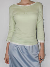 TENCEL LAYERED 3/4 TEE