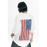 Vintage USA Flag Short Sleeve - White
