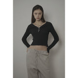 DAISY TOP-BLACK
