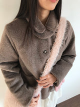 ヘアリーショーティーキルティドコート (2color)