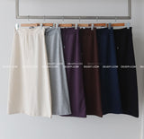 6 color コットンマキシロングスカート
