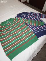 Tree Stripe V-neck Long Sleeve Knitwear