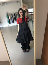 バックレスラッフルワンピース (3color)