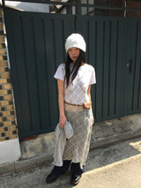 Sheer Check Long One Piece (1color)