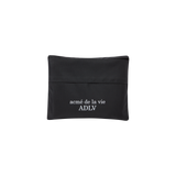 25SS BASIC LOGO REUSABLE BAG DARK BLACK