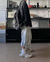SL Two Pin Tuck Cargo Bermuda Sweatpants