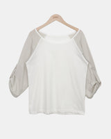 Wheat Roll-Up 7-Sleeve T-Shirt
