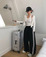 [BELLIDE MADE] Holter neck camisole + cardigan setup
