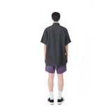 コーデュロイロゴハーフパンツ（パープル）