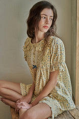 Rivona Short-sleeve Two-piece Yellow[24181WTSSN]