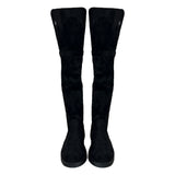 Winter folding dumble suede buckle belt knee high long boots (2 colors)