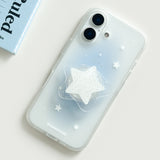 [Jelly] シンプルスタースマホケース(ブルー) (ケースのみ)