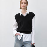 (VT-0275)ESSENTIAL WOOL FIA KNIT VEST