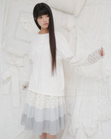 GARDEN STRIPE HENLEY NECK LONG SLEEVE