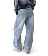 Jeff Big Pocket Washed Curved Jeans