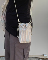 Hippie stripes mini bag IVORY