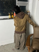 (3colors) cuty prison knit hoodie