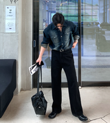  Seattle Hachi Western Brushed Overfit Denim Shirt