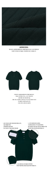 [S/S] クーリングゴルジヘンリーネックハーフニット (7color)