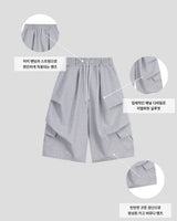 Veluke Belt Cargo Bermuda Pants