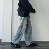 Dual-Wash Wide Denim