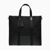 Dual Top Canvas Tote Bag_Black