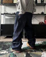 HD ツーピンタックストライプパンツ (2C)