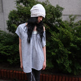 flower button beanie