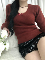 Cozy Ribbon Sweater(3 colors)