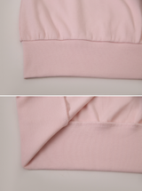 #One Shoulder Ribbon Loose Fit Sweat Shirt (4color)