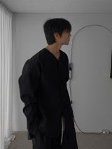 [A-S9912] ルノVネックシャツ (2色)