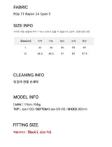 [MUSCLE FIT] ショルダーゴルジヘンリーネックスリーブス(2color)