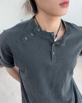 フェルダー ダブル ヘンリーネック ショートスリーブ Tシャツ