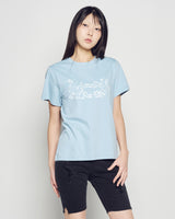 26SS WOMAN バイカーデニムショートパンツ