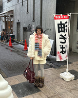 キャンディストライプカラフルマフラー