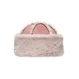 FUR TOQUE HAT IN SUEDE PINK