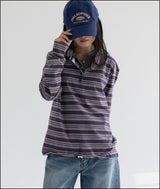 sume stripe sweatshirt long sleeve T