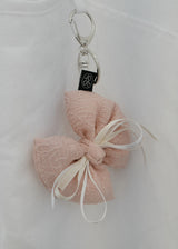 Flower Jacquard Ribbon Keyring_Pink