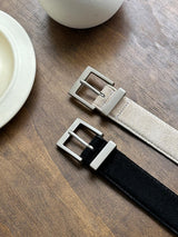 ASCLO  30 YS Suede Monogram Belt (2color)