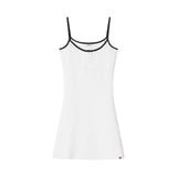 エッセンシャル コントラスト ミニドレス White