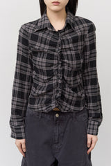 (W) Calm Checked Shirt