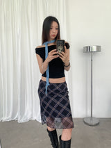 Prepy Midi Flared Skirt