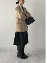 [Wool 50%/Quilted lining] ツイルウールシングルオーバーフィットジャケット