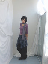 Misty Checkered Layered Skirt