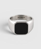 NR-301 Black Onyx Square Signet Ring