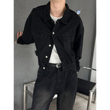 [F/W] クロップウォッシングデニムジャケット(2color)
