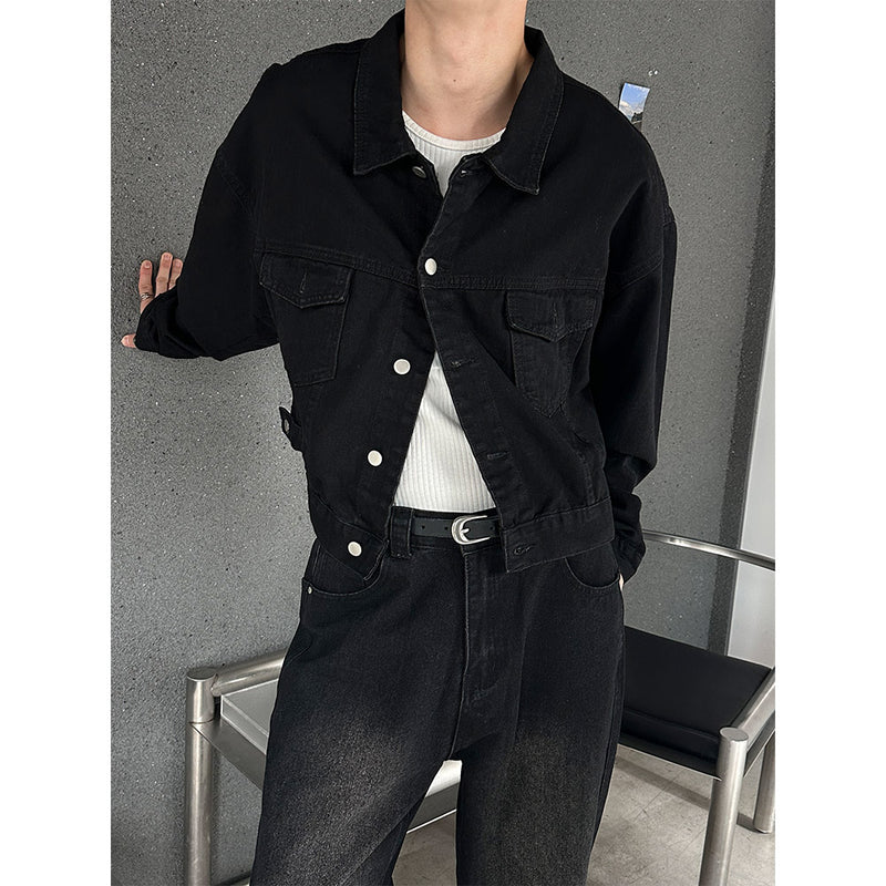 [F/W] クロップウォッシングデニムジャケット(2color)